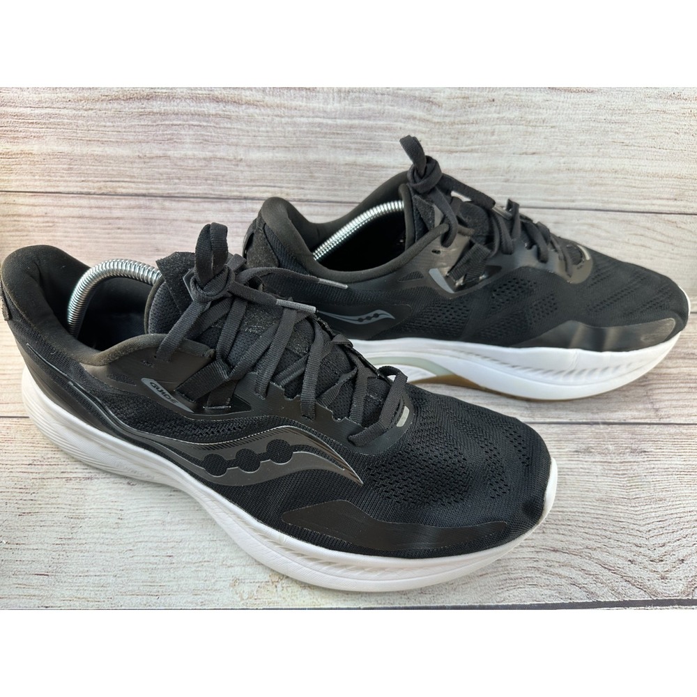 Saucony Axon Men's Black Lace Up Running Shoes Athletic Sneakers Size 12